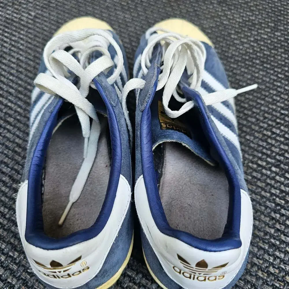 Adidas Superstar 80s B35988 Navy Suede Shell Toe Sneakers Men's 8.5